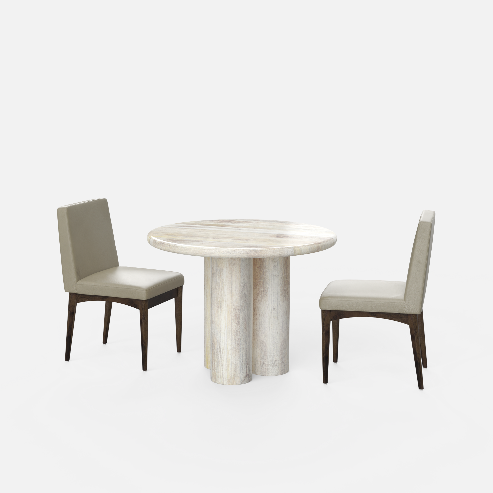 Amor-Lidia 2 Seater Dining Table Set in Mango & Sheesham Wood – Crafts ...