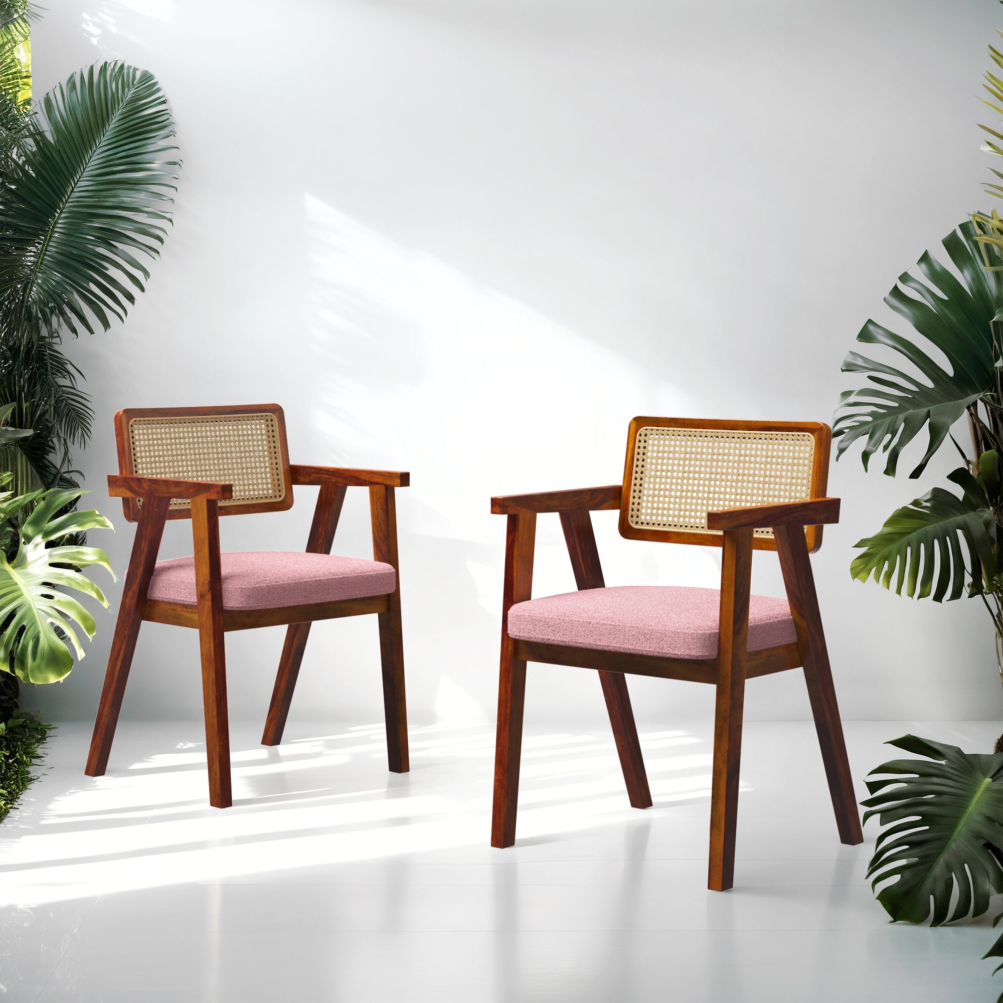 Bob Rattan Chair Set of Two - Main Image