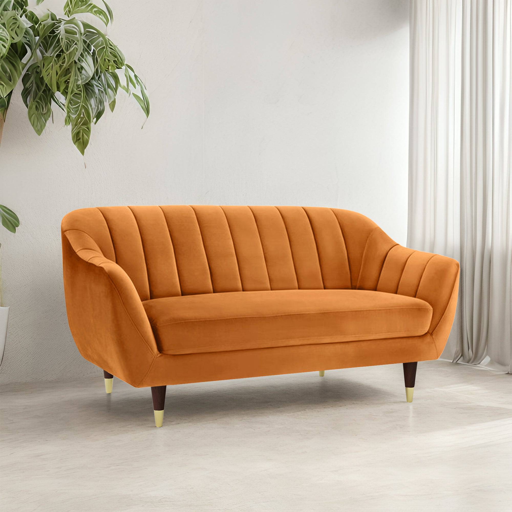 Emily Flared Arm Seater Sofa 60