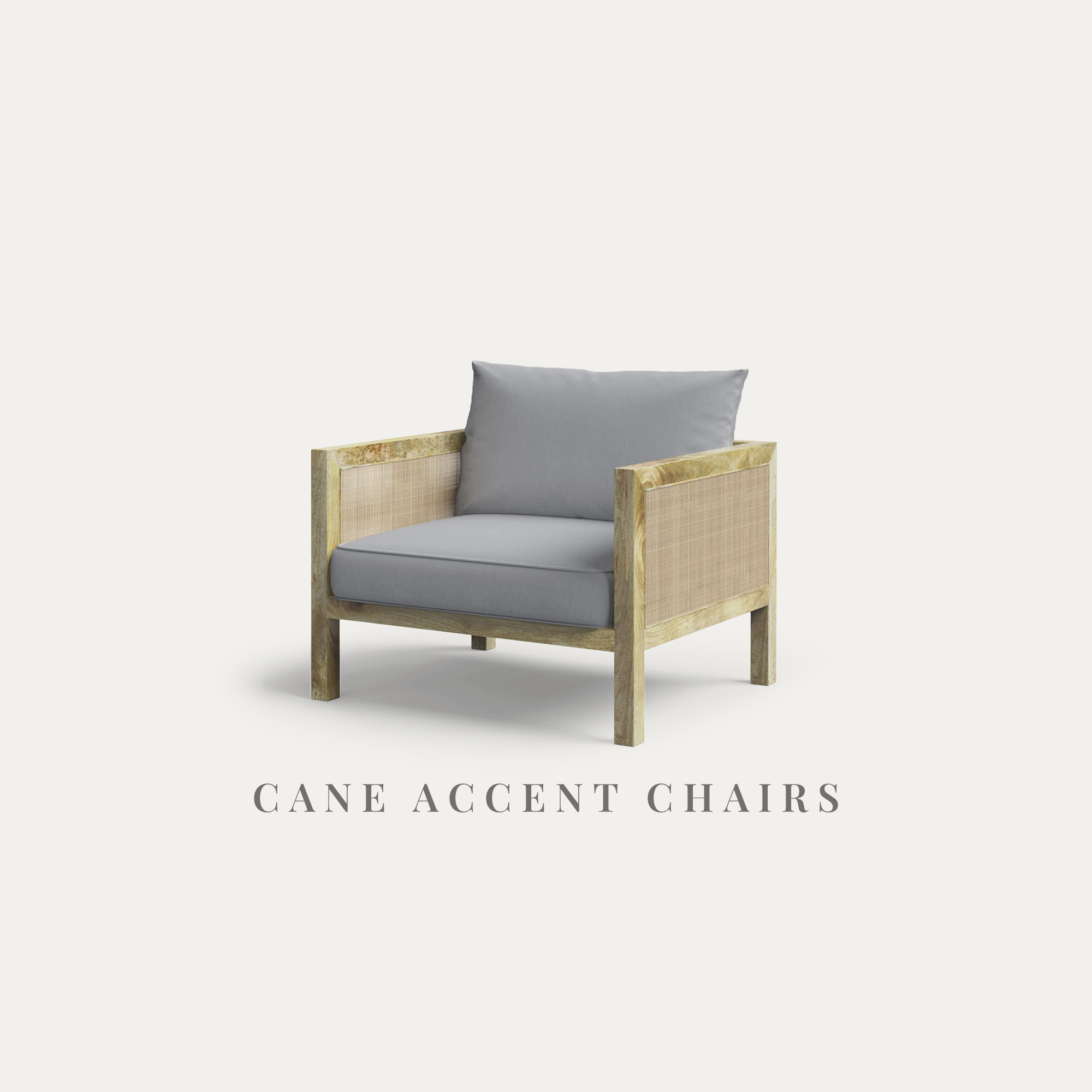 Cane Accent Chairs