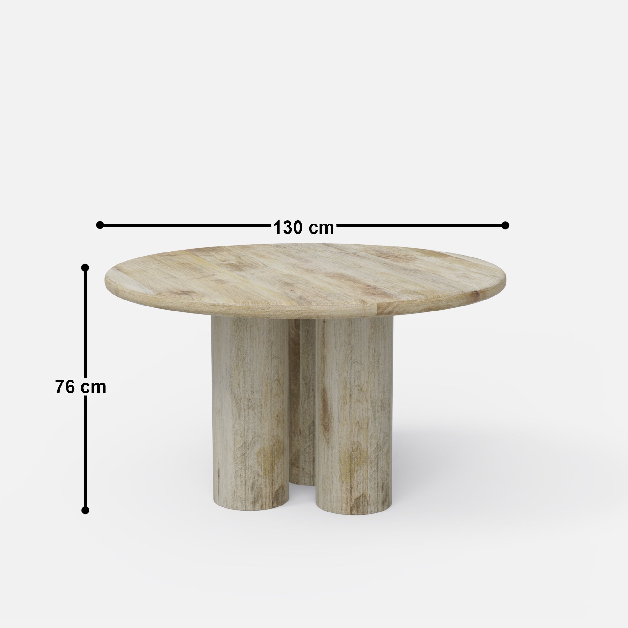 Amor Round Luxury Dining Table - 4 & 6 Seater/All Sizes