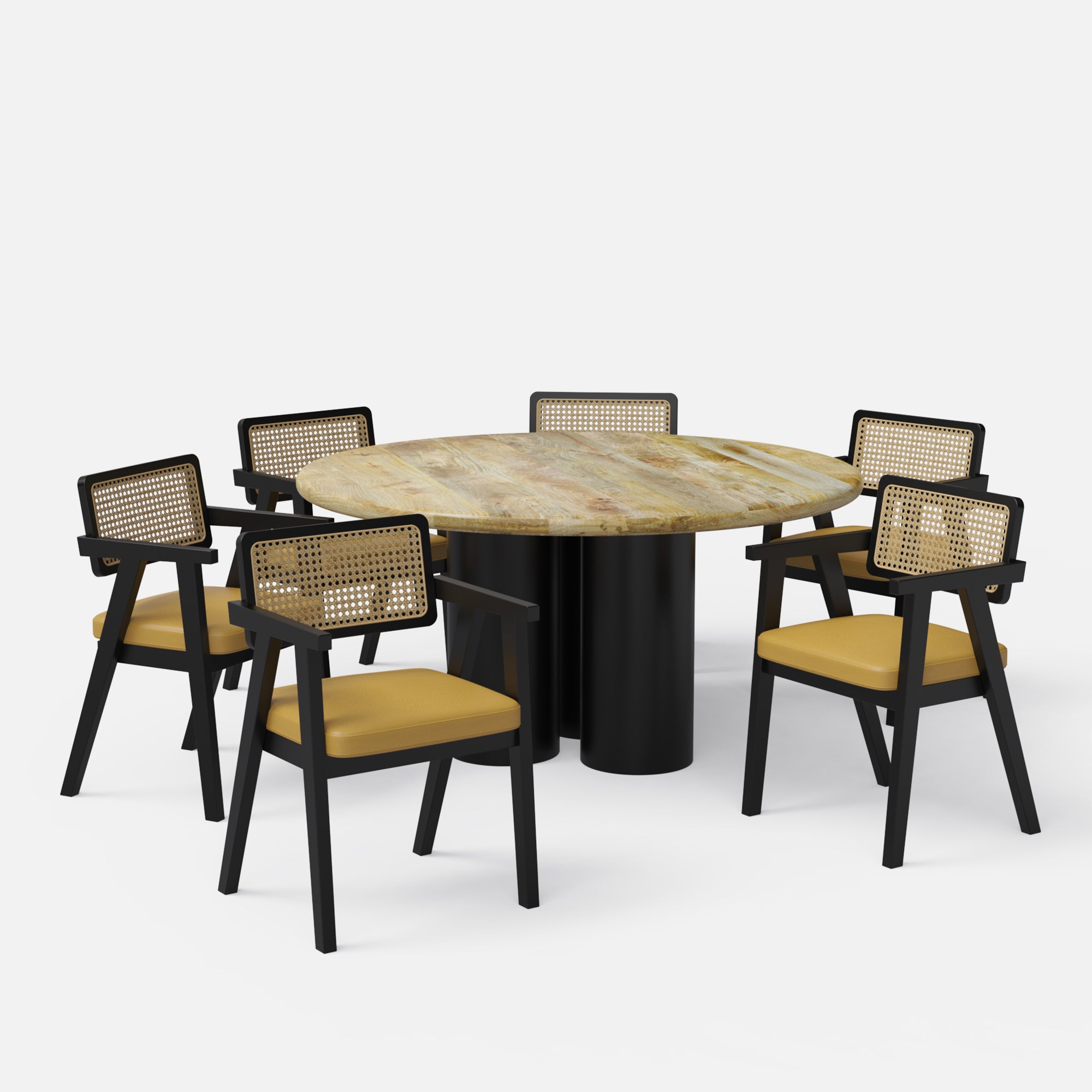 Amor-Bob Dining Table Set - 2, 4 & 6 Seater/ All sizes