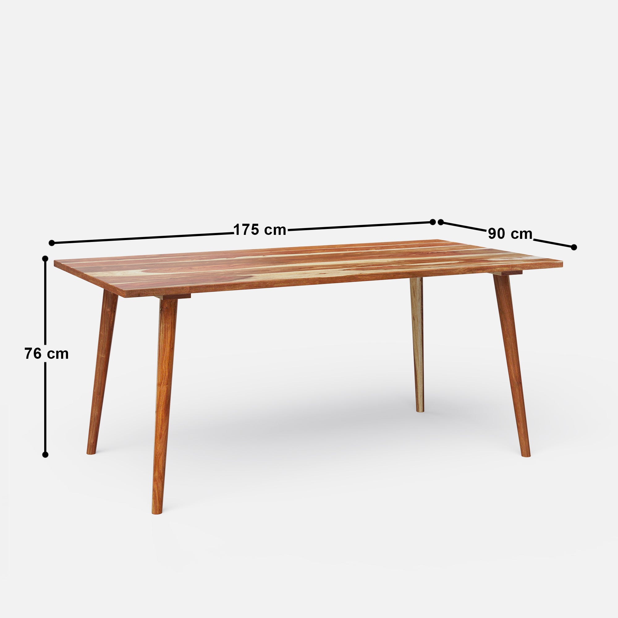 Helena Plain Top Dining Table - 6-8 seater/175 cm - Crafts Mill Bespoke Furniture - Dining