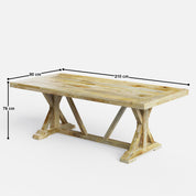 Gable Luxury Dining Table - 4, 6 and 8 Seater/All Sizes