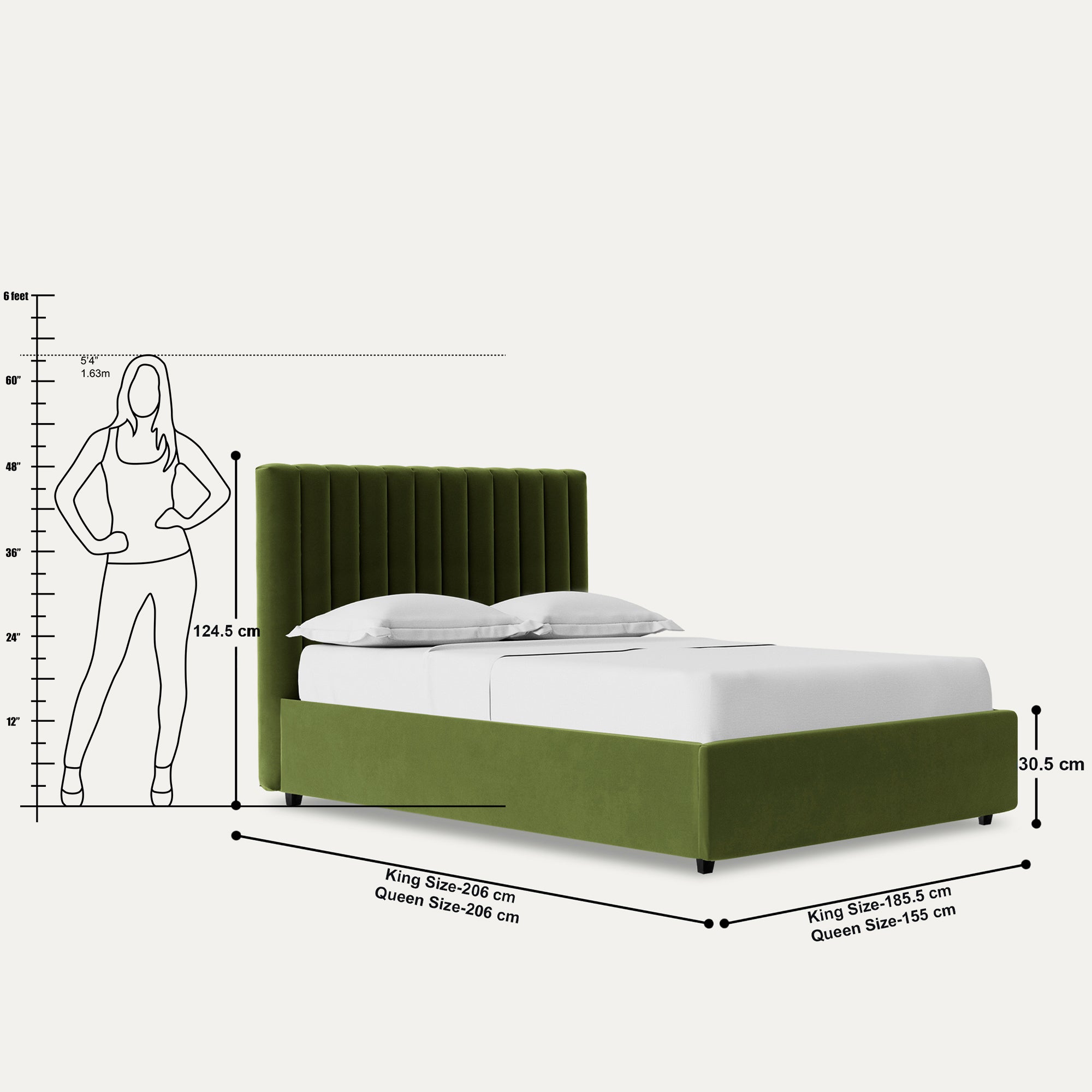 Swanson Upholstered Hydraulic Storage Bed - Crafts Mill Bespoke Furniture - Bedroom