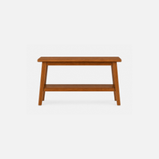 Acacia Wood Console Table with Horizontal Supports