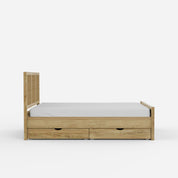 Adelaide Rattan Rollout Storage Bed - Queen with 4 Rollout Storage Boxes (60 W X 78 D inches) - Mango