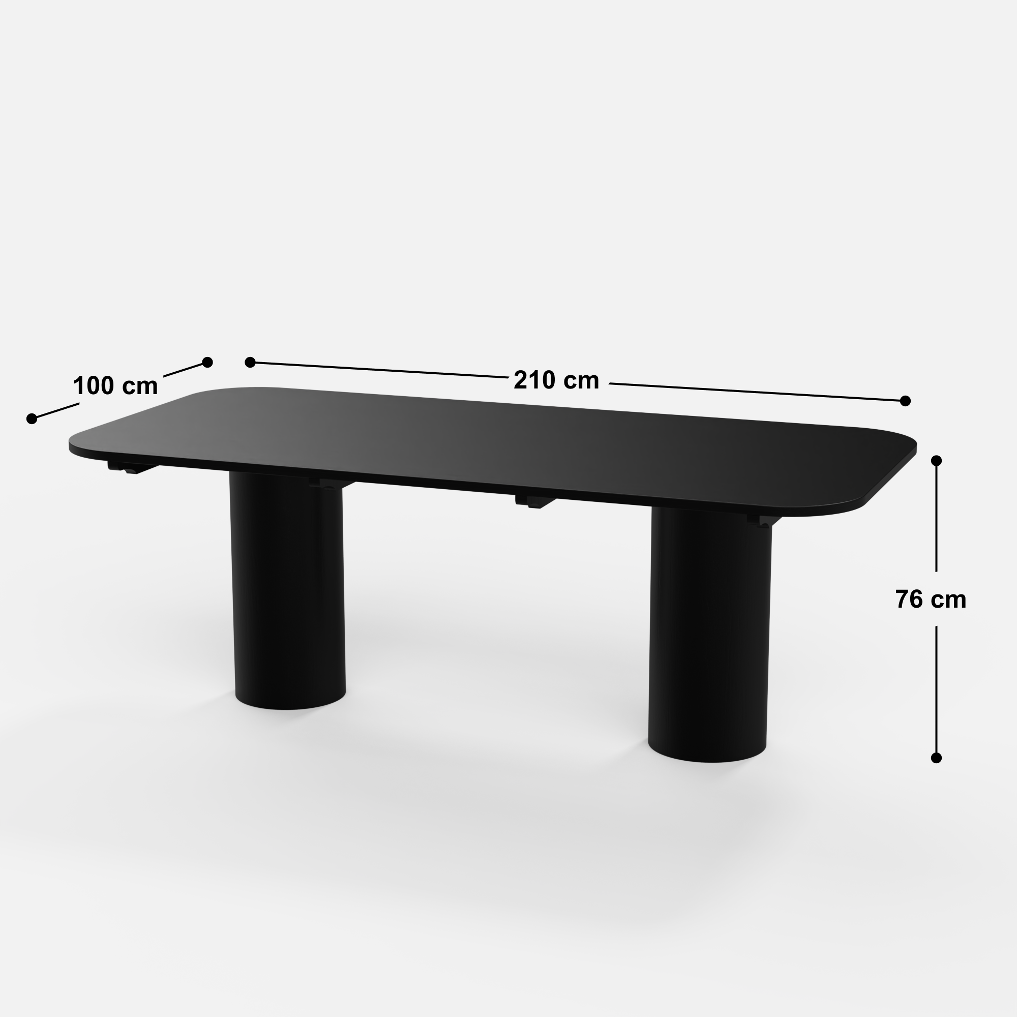 Alba-Jean Dining Table Set - 8 Seater - Table (210 cm x 100 cm x 76 cm H) + 8 Jean Chairs - Mango Table + Sheesham Seating