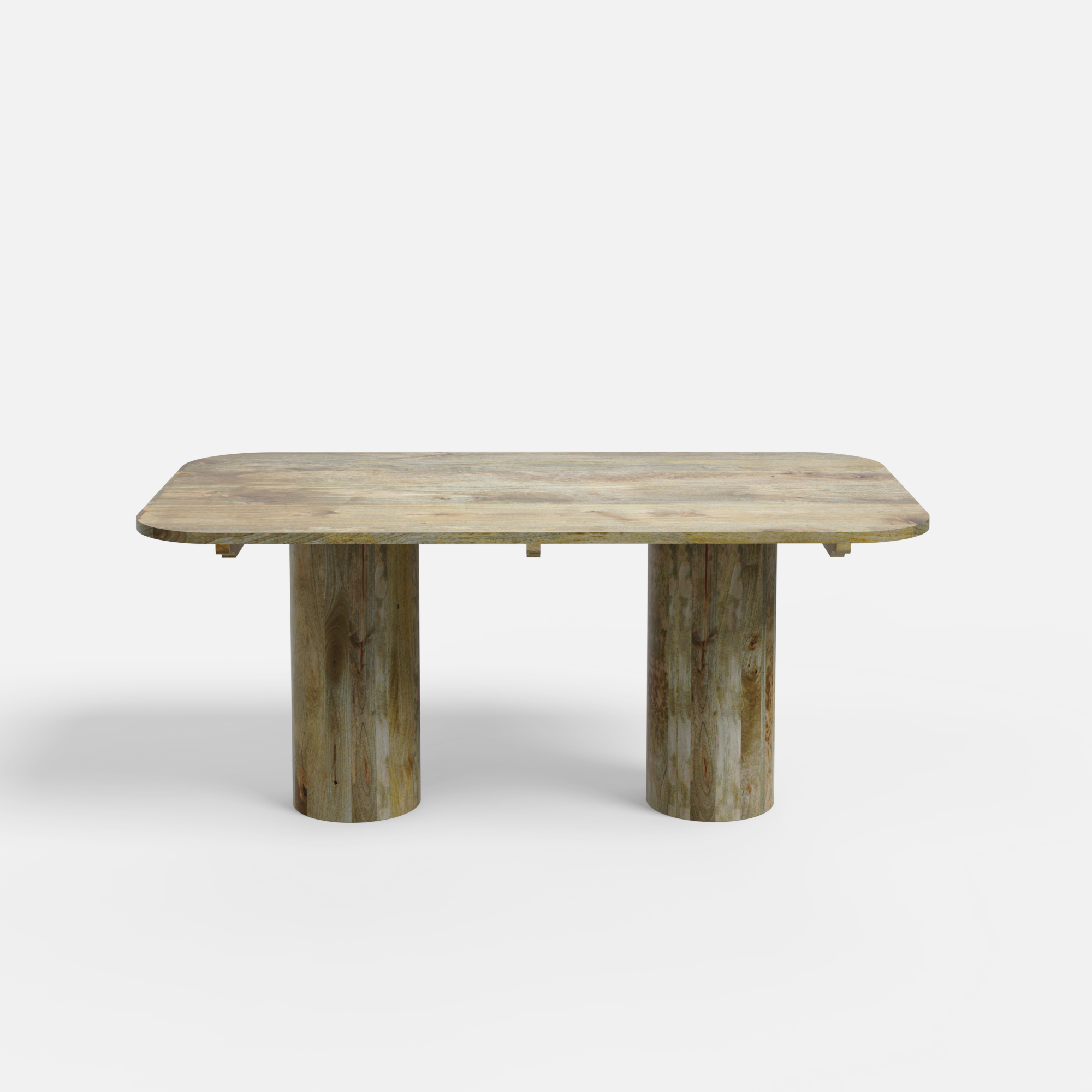 Alba Luxury Dining Table - Large 6 Seater - 175 cm x 90 cm x 76 cm H - Mango