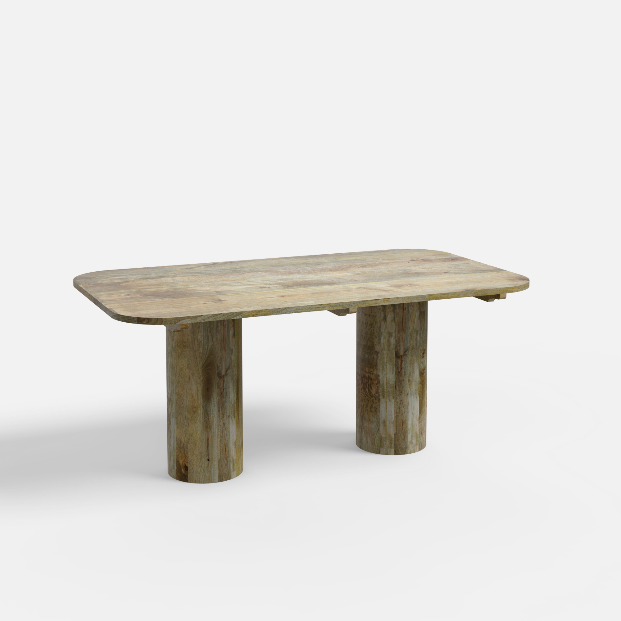 Alba Luxury Dining Table - Large 6 Seater - 175 cm x 90 cm x 76 cm H - Mango