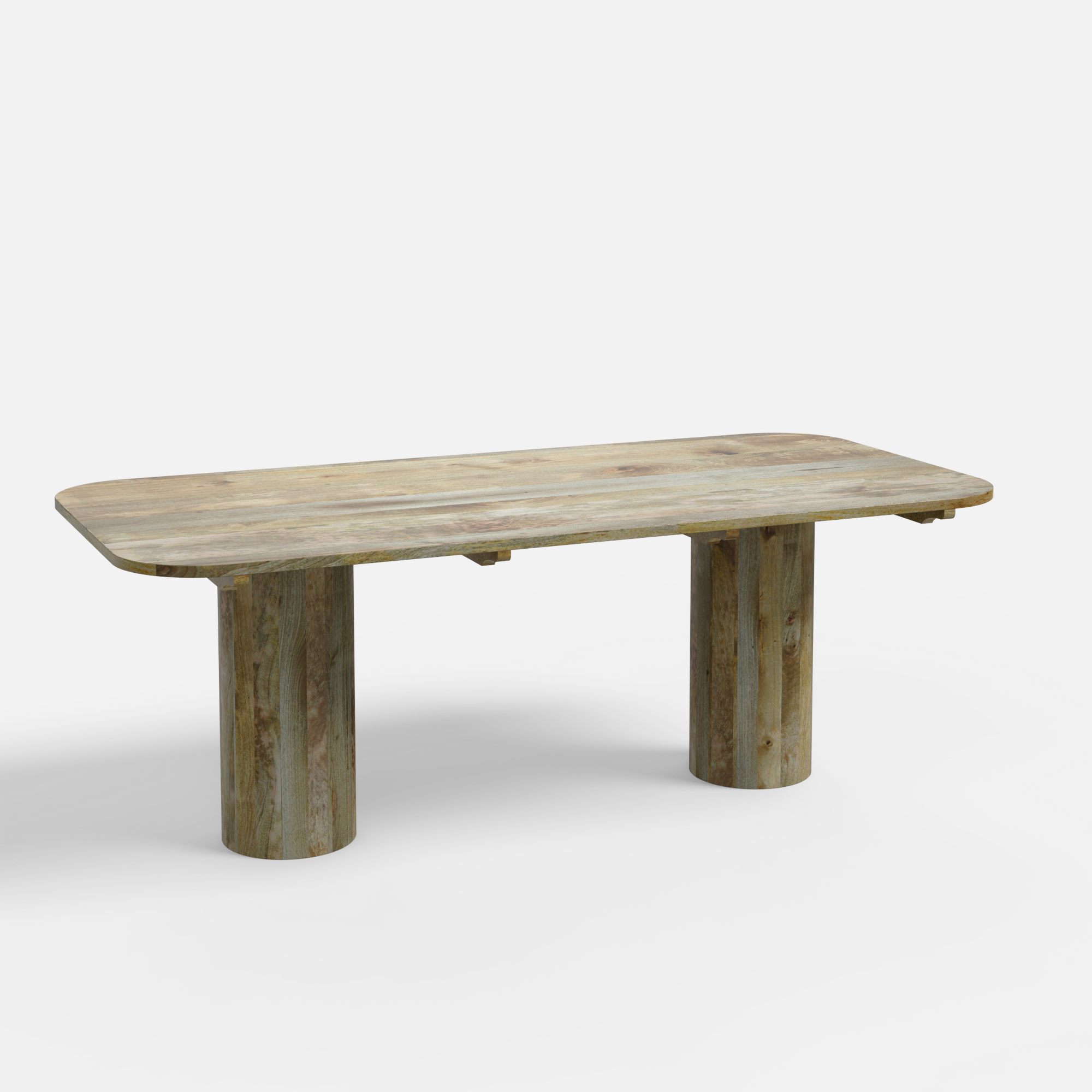 Alba Luxury Dining Table - 8 Seater - 210 cm x 100 cm x 76 cm H - Mango