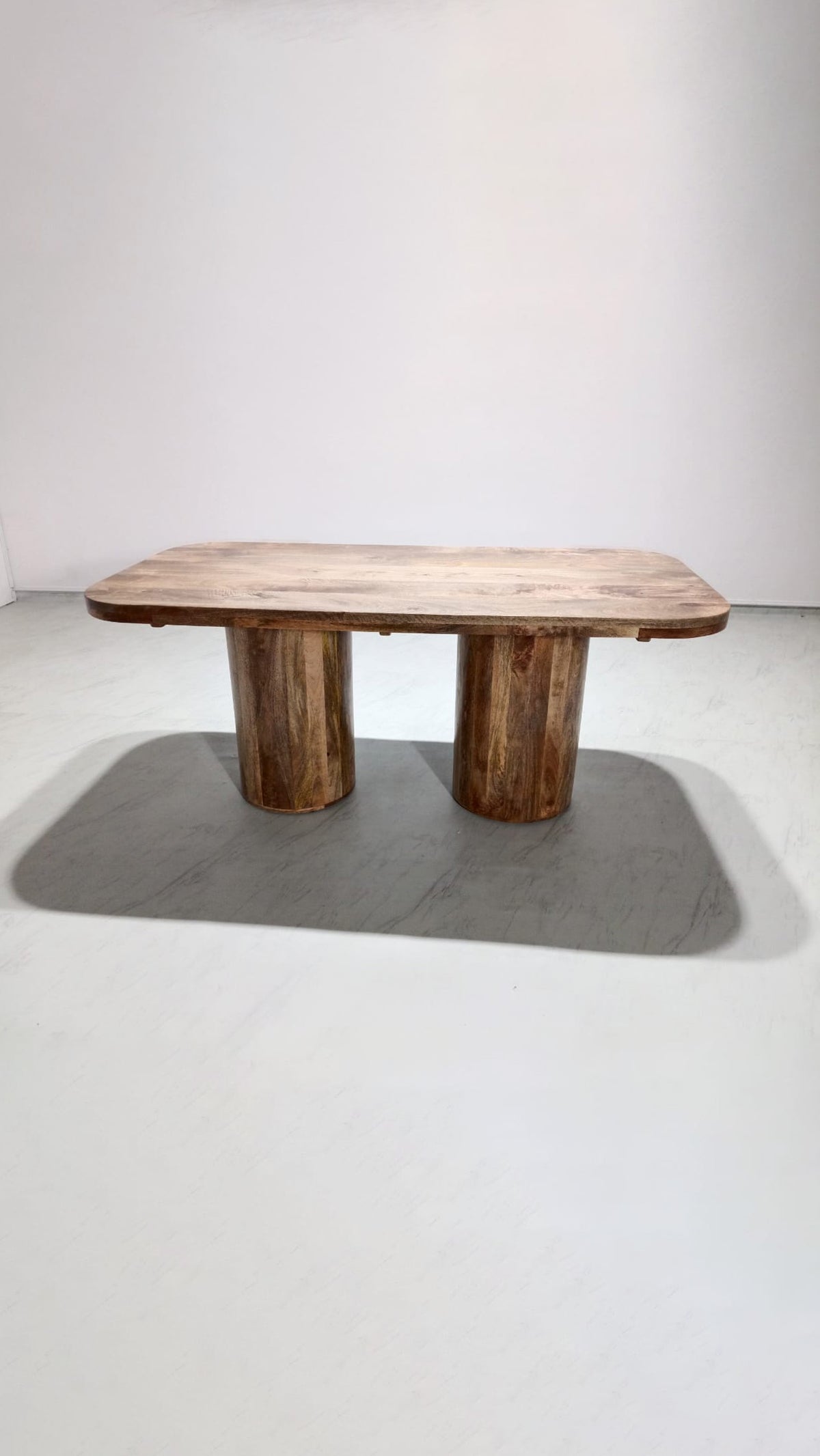 Alba Luxury Dining Table - Natural Polish on Mango