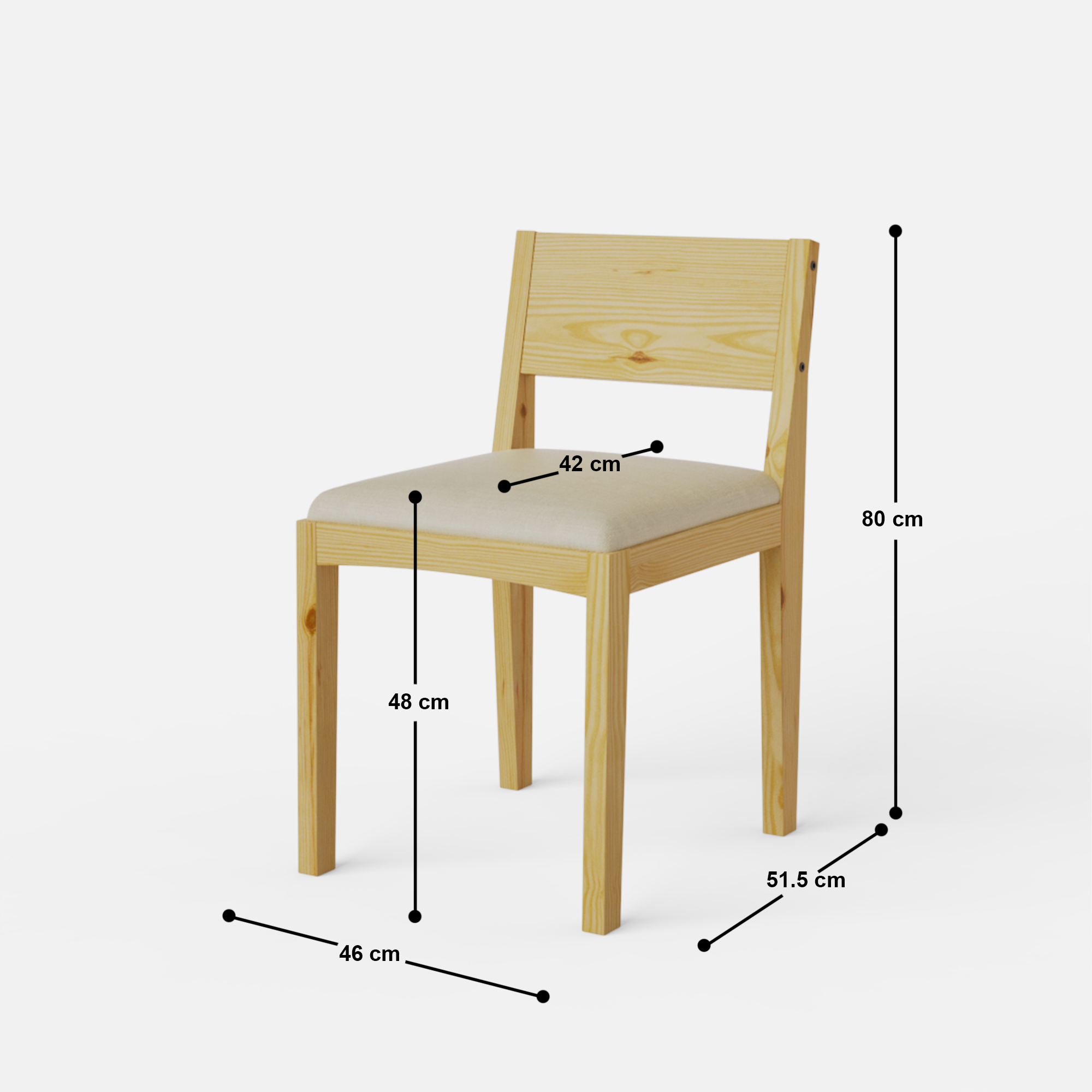 Albert Upholstered Dining Chair - Crafts Mill Bespoke Furniture - Dining