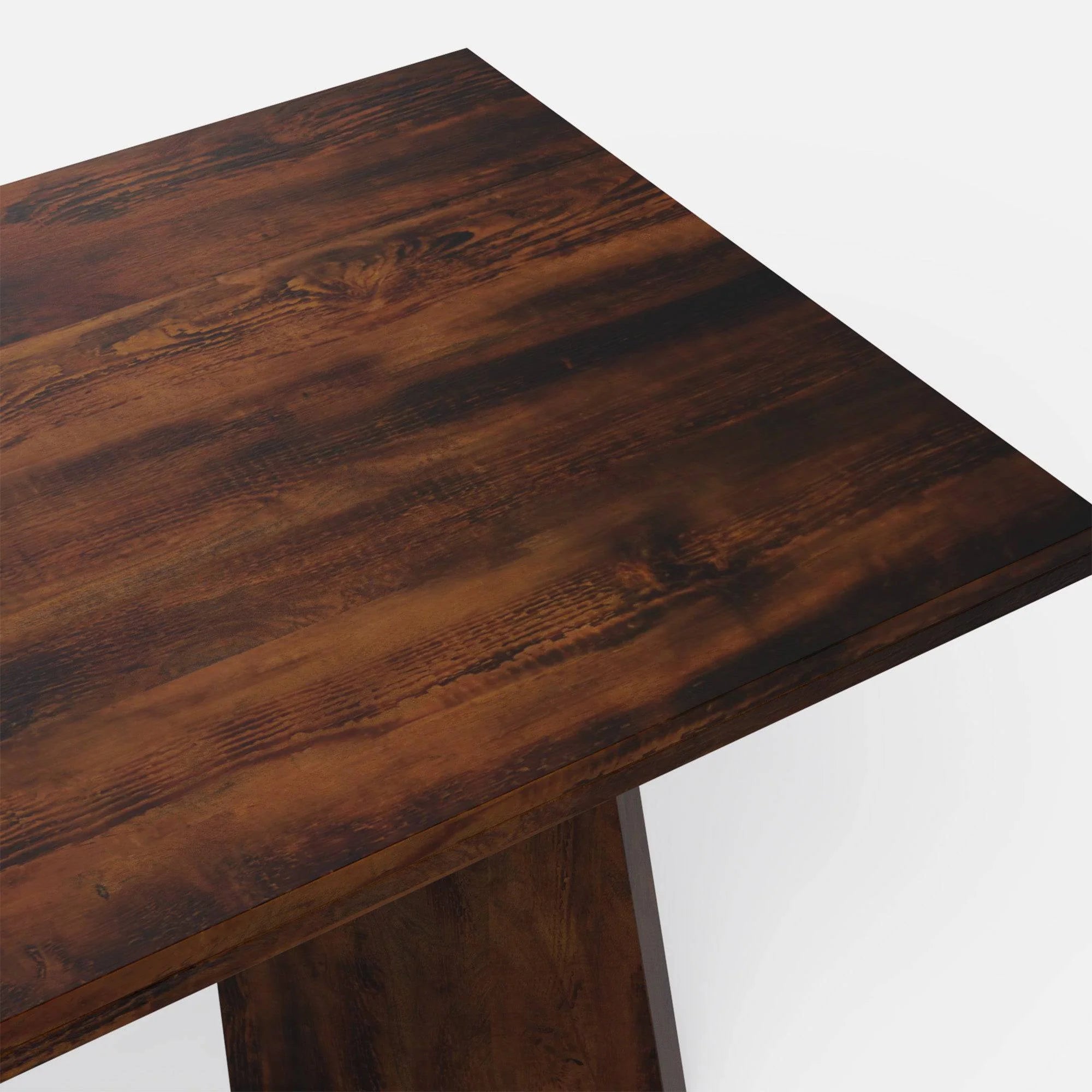Alejandro-Kiyomi Dining Table Set - Large 6 Seater - Table (175 cm x 90 cm x 76 cm H) + 6 Kiyomi Chairs - Mango Table + Sheesham Seating