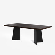 Alejandro-Manor Textured Walnut Dining Table Set - 6 & 8 Seater/ All sizes - Crafts Mill Bespoke Furniture - Dining