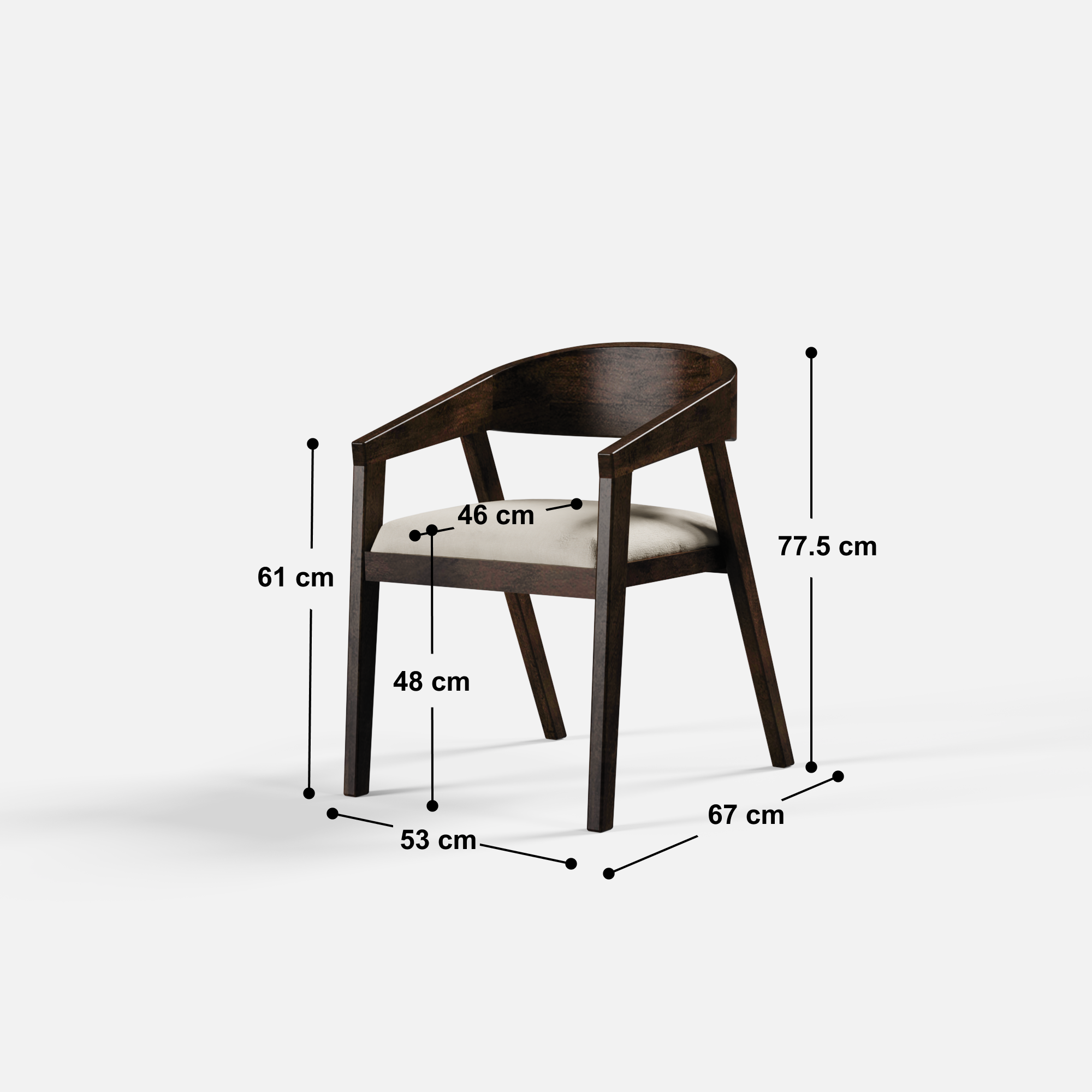 Amelia Upholstered Chair - Set of Two