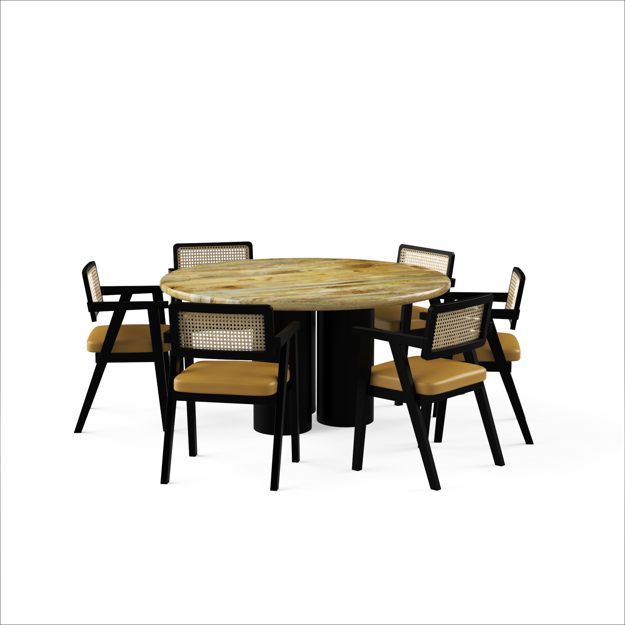 Amor-Bob-dining-set-150cm-natural-mango-top-black-polish-mango-legs-table-6-chairs-black-polish-sheesham-wood--Mustard-leather-V1.png
