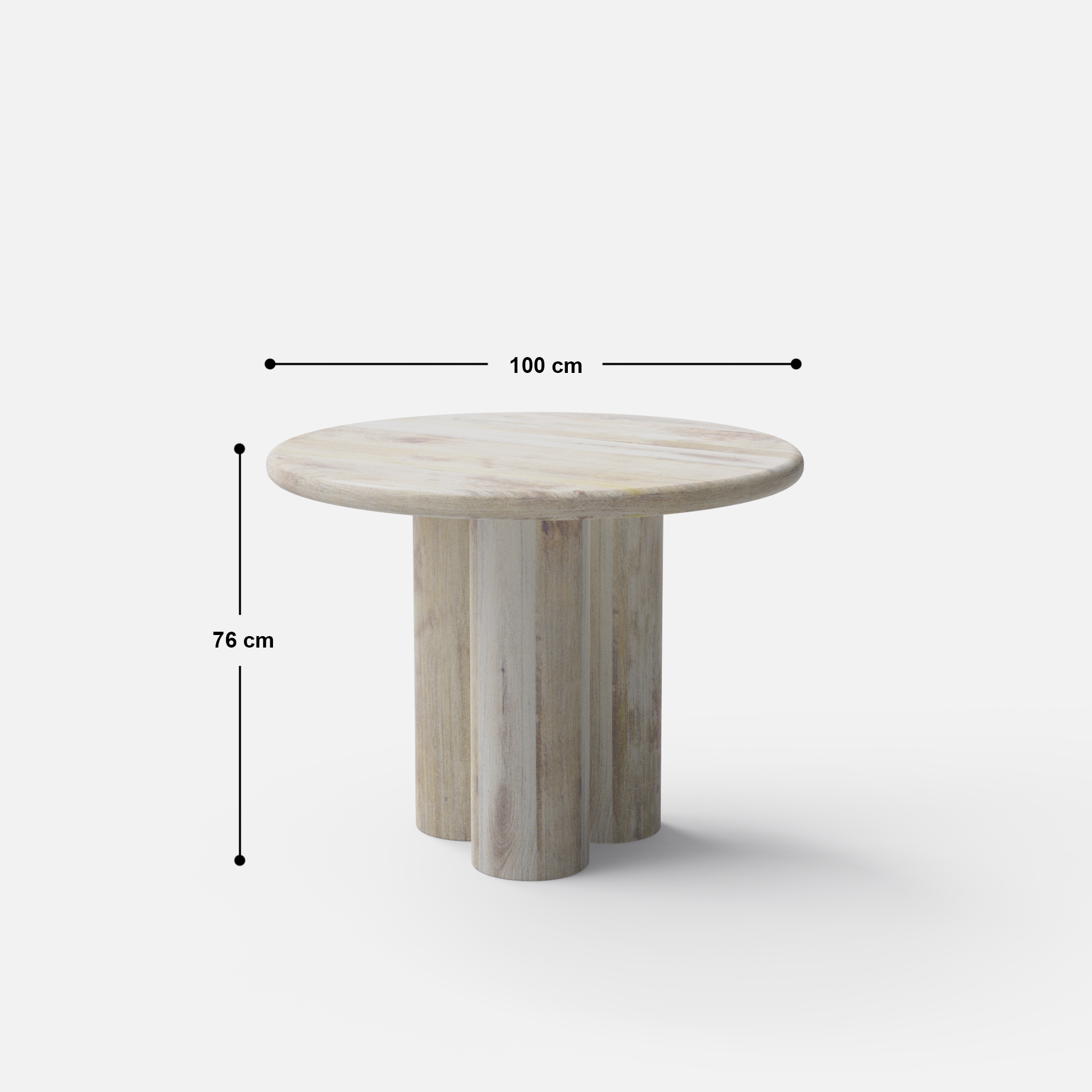 Amor Round Luxury Dining Table - 4 & 6 Seater/All Sizes - Crafts Mill Bespoke Furniture - Dining