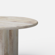 Amor Round Luxury Dining Table - 4 Seater - 130 cm Dia x 76 cm - Mango