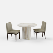 Amor-Lidia Dining Table Set - 2, 4 & 6 Seater/ All sizes - Crafts Mill Bespoke Furniture - Dining