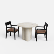 Amor-Kiyomi Dining Table Set - 2, 4 & 6 Seater/ All sizes - Crafts Mill Bespoke Furniture - Dining