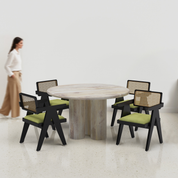 Amor-Pierre Dining Table Set - 2, 4 & 6 Seater/ All sizes - Crafts Mill Bespoke Furniture - Dining