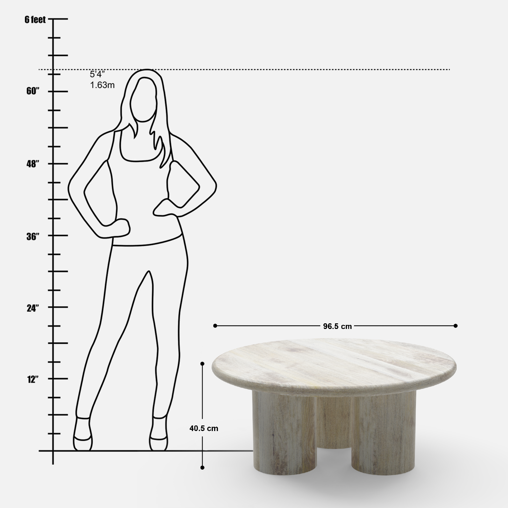 Amor Round Coffee Table - Crafts Mill Bespoke Furniture - Coffee Table