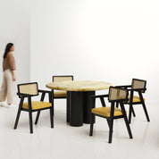 Amor-Bob Dining Table Set - 2, 4 & 6 Seater/ All sizes