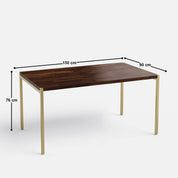 Ansel Luxury Dining Table - 4, 6 & 8 Seater/All Sizes - Crafts Mill Bespoke Furniture - Dining