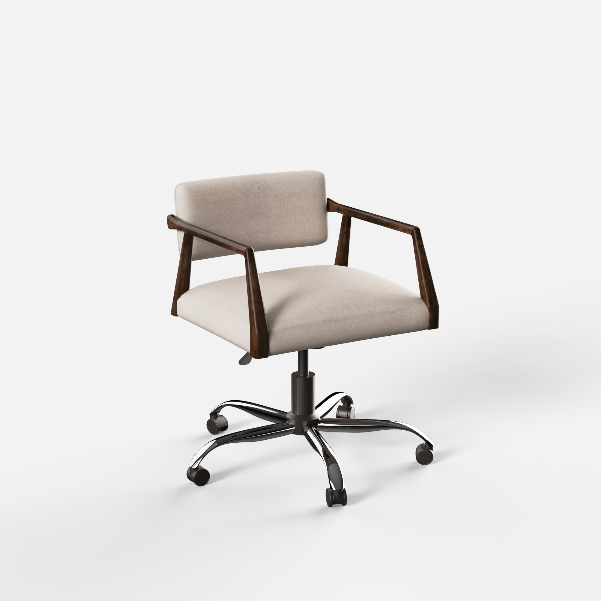 Anton Upholstered Study Chair - Crafts Mill Bespoke Furniture - Desk Chair