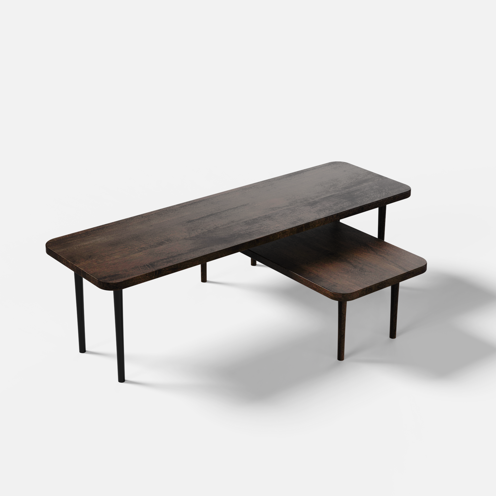 Scandi Rectangle Small Table Craftsmill April Small Rectangle Coffee Table - Sleek Scandinavian ...