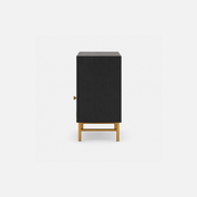 Arden Accent Storage Cabinet with Open Shelf and Cane Door