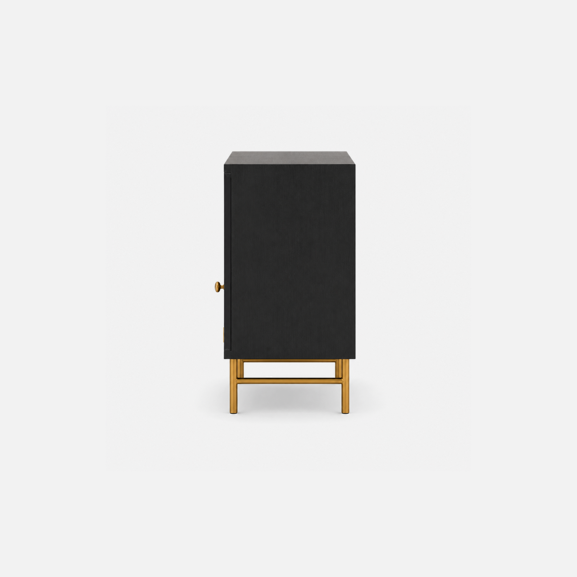 Arden Accent Storage Cabinet with Open Shelf and Cane Door