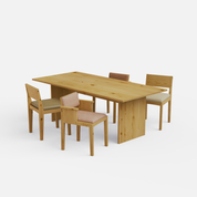 Astrid Dining Table - 4, 6 & 8 Seater/All Sizes - Crafts Mill Bespoke Furniture - Dining