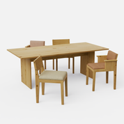 Astrid Dining Table - 4, 6 & 8 Seater/All Sizes - Crafts Mill Bespoke Furniture - Dining