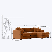 Atlanta L Shape Sofa - Crafts Mill Bespoke Furniture - Sofas & Accent Chairs