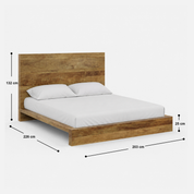 Bay Platform Bed - Solid Wood Beach Style Bed