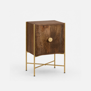 Citlali Accent Cabinet with Brass Frame