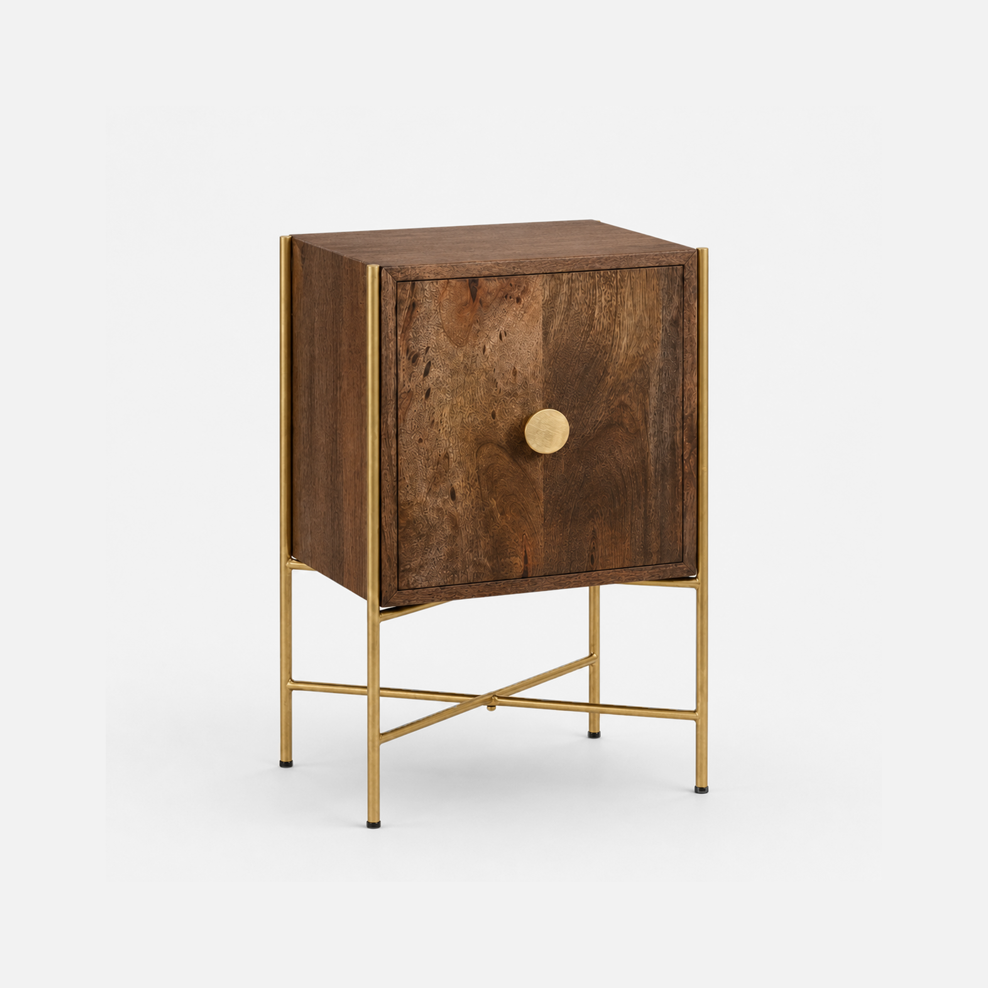 Citlali Accent Cabinet with Brass Frame