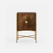 Citlali Accent Cabinet with Brass Frame