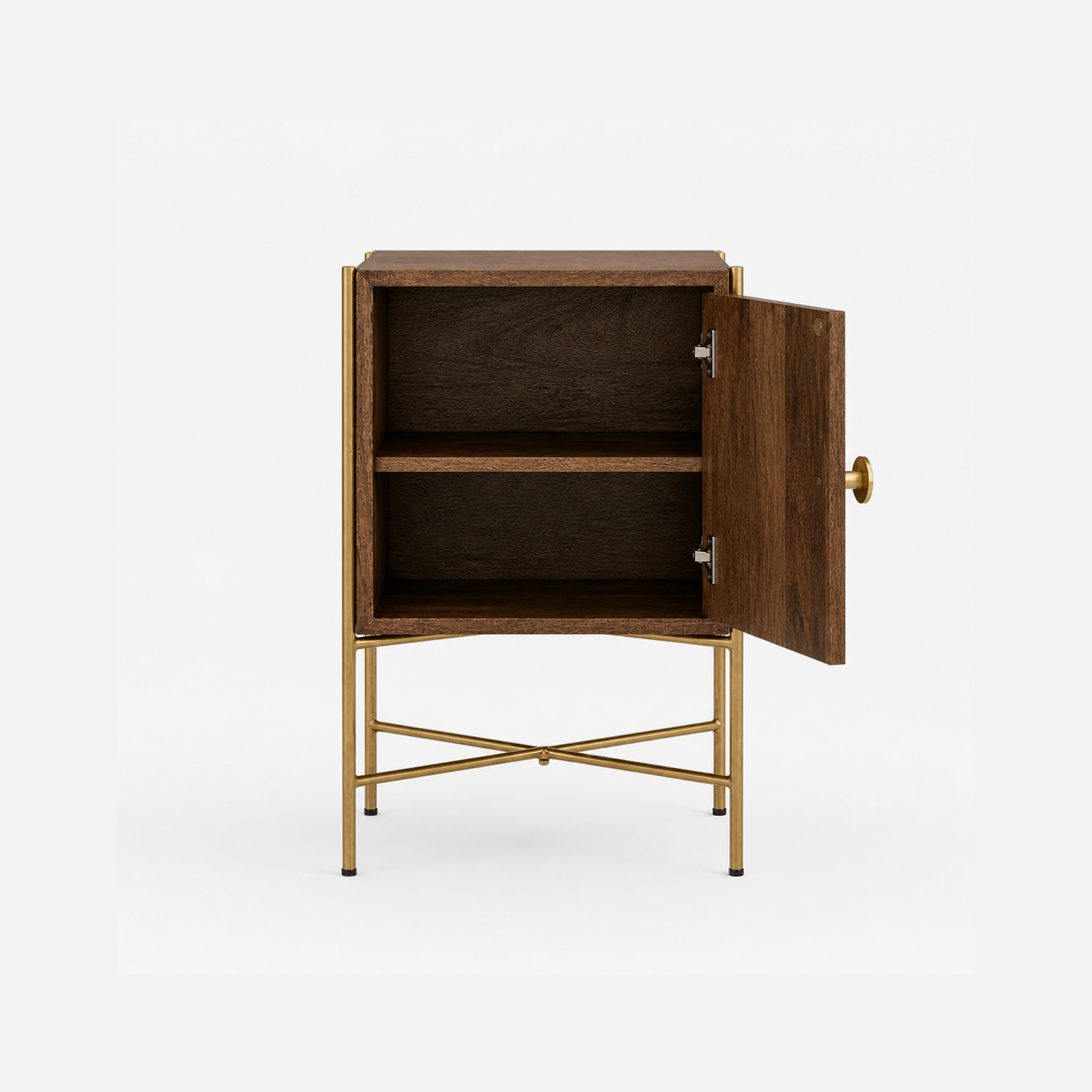 Citlali Accent Cabinet with Brass Frame