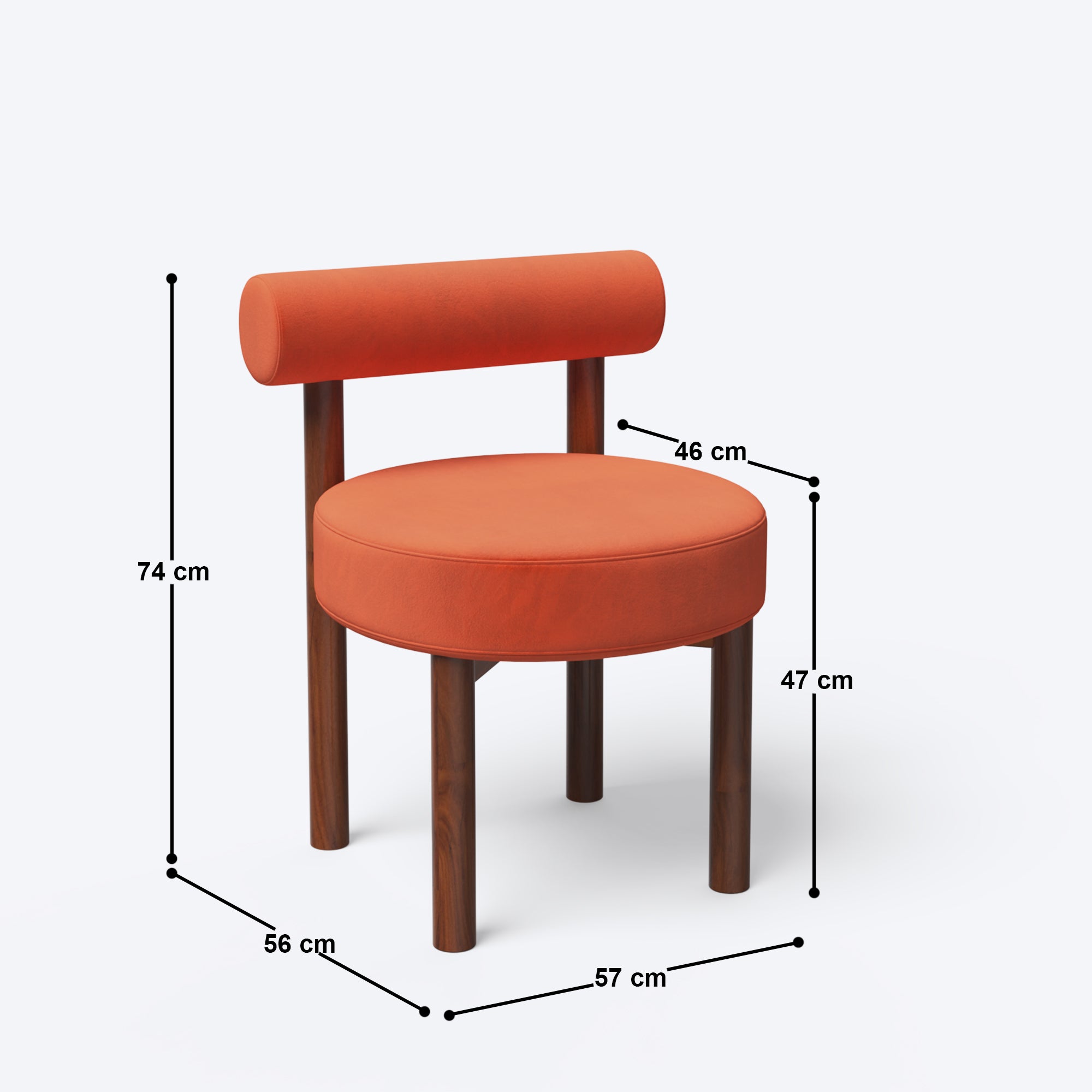 Vivienne Dining Chair - Crafts Mill Bespoke Furniture - Dining