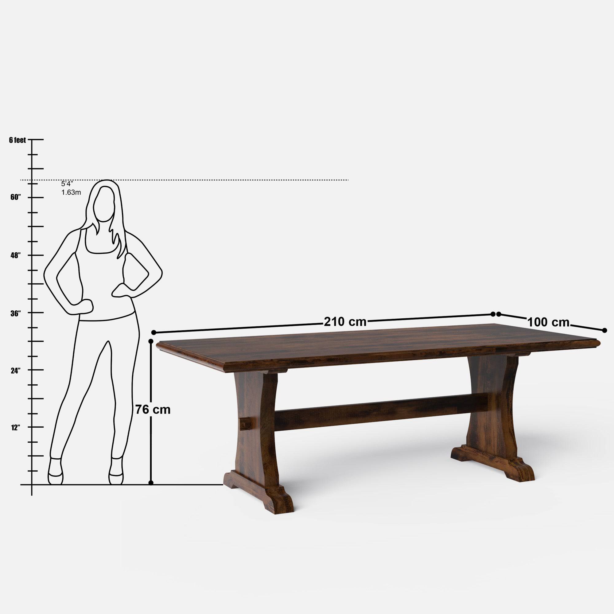 Cruz Luxury Dining Table - 6 & 8 Seater/All Sizes - Crafts Mill Bespoke Furniture - Dining