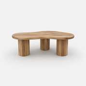 Bowie Curved Coffee Table with Rounded Legs