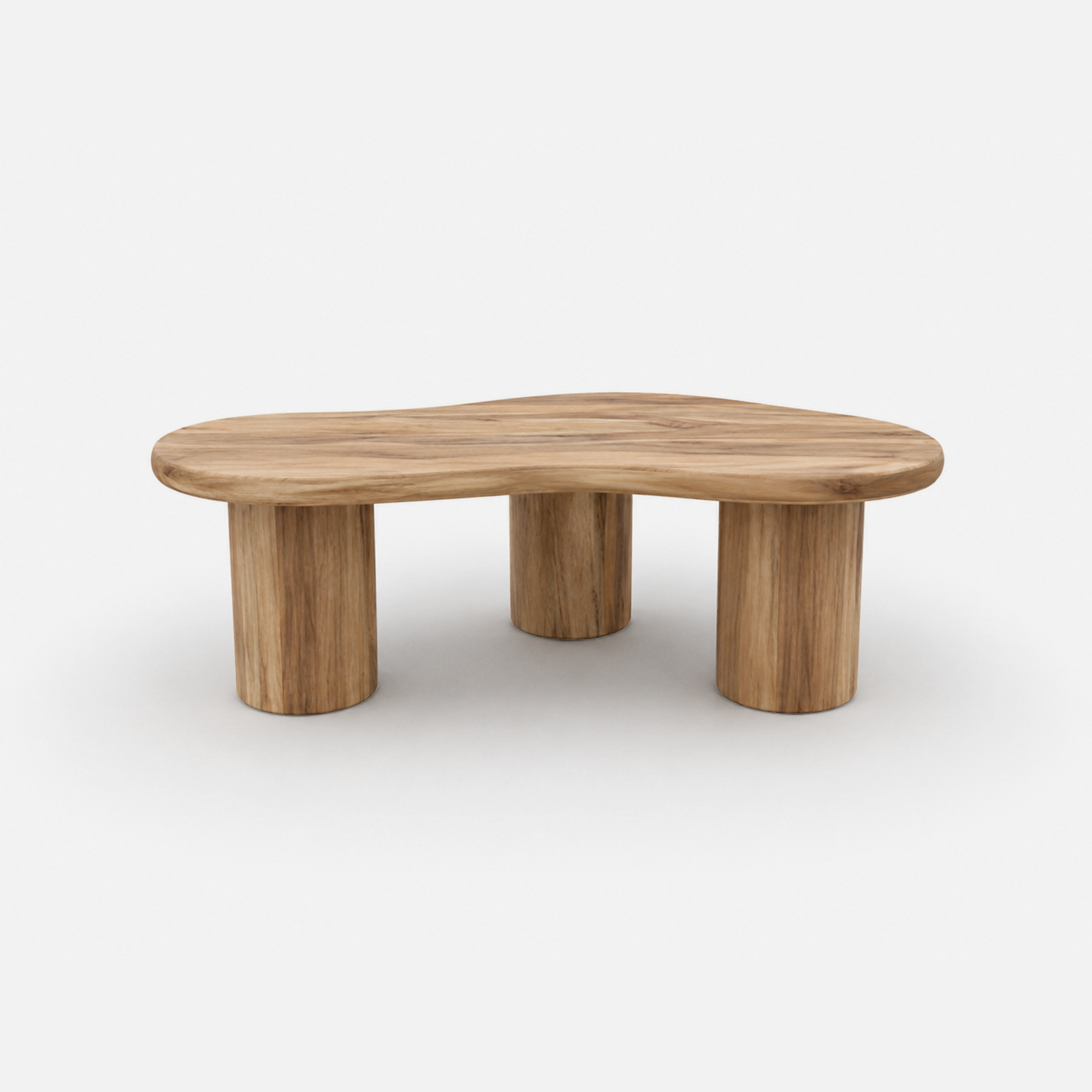Bowie Curved Coffee Table with Rounded Legs