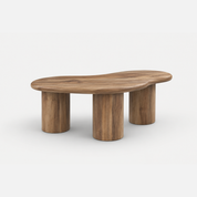 Bowie Curved Coffee Table with Rounded Legs