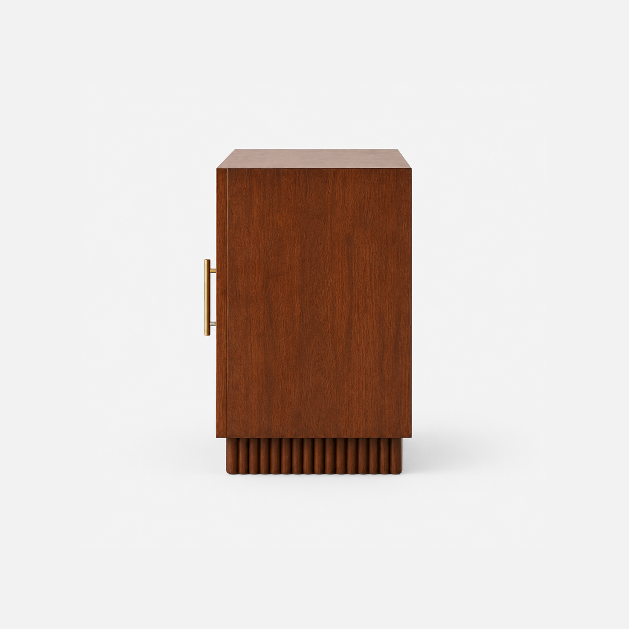 Dale Carved Mid-Century Wooden Sideboard