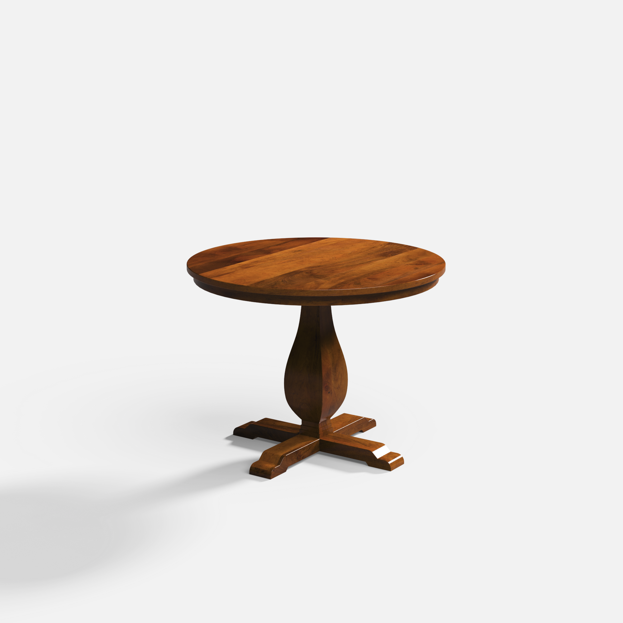 Derbyshire Round Dining Table - 4 Seater - 100 cm Dia x 76 cm - Mango