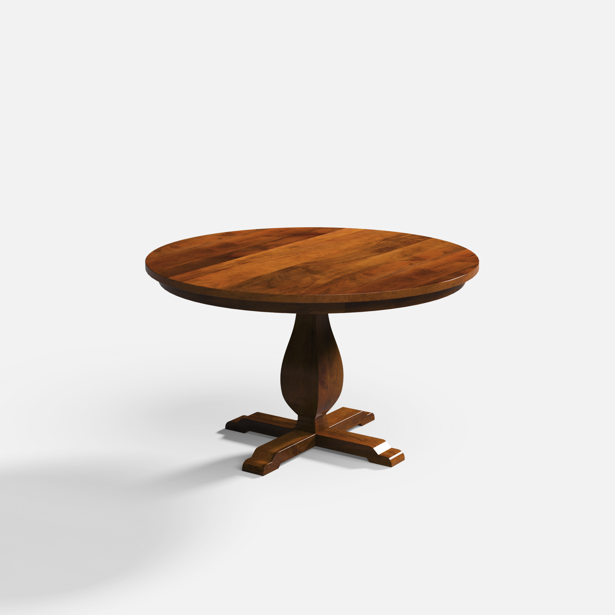 Derbyshire Round Dining Table - 4 Seater - 130 cm Dia x 76 cm - Mango