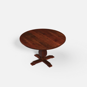 Derbyshire Round Dining Table - 4 Seater - 130 cm Dia x 76 cm - Mango